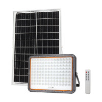 NEW LED Solar Powered Floodlight + Solar Panel 40W 6000K Υψηλή φωτεινότητα