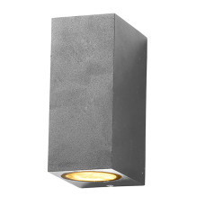 Επιτοίχιο Φωτιστικό Αλουμίνιου SILVER 2xGU10 SOCKET GU10 Επιτοίχιο Φωτιστικό Αλουμίνιου SILVER 2xGU10 SOCKET GU10
