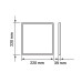 LED PANEL  18W ΦΥΣΙΚΟΥ ΦΩΤΙΣΜΟΎ ΤΕΤΡΑΓΩΝΟ OPTONICA  LED PANEL  18W ΦΥΣΙΚΟΥ ΦΩΤΙΣΜΟΎ ΤΕΤΡΑΓΩΝΟ OPTONICA