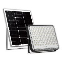 NEW LED Solar Powered Floodlight + Solar Panel 20W 6000K Υψηλή φωτεινότητα